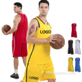 Uniforme de basket-ball bon marché Jersey de basket-ball respirant